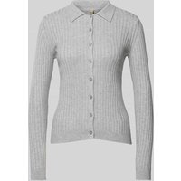 Soyaconcept Strickjacke mit Knopfleiste Modell 'FETIMA' in Hellgrau Melange, Größe XXL von Soyaconcept