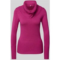 Soyaconcept Strickpullover mit gerippten Abschlüssen Modell 'Dollie' in Pink, Größe XXL von Soyaconcept