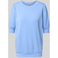 Soyaconcept Sweatshirt mit gerippten Abschlüssen Modell 'BANU' in Hellblau, Größe XL von Soyaconcept