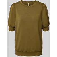 Soyaconcept Sweatshirt mit gerippten Abschlüssen Modell 'BANU' in Khaki, Größe XXL von Soyaconcept