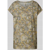 Soyaconcept T-Shirt mit Paisley-Muster Modell 'Galina' in Dunkelgelb, Größe S von Soyaconcept