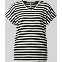Soyaconcept T-Shirt mit V-Ausschnitt Modell 'Kaiza' in Black, Größe XS Soyaconcept T-Shirt mit V-Ausschnitt Modell 'Kaiza' in Black, Größe XS von Soyaconcept