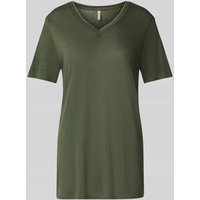 Soyaconcept T-Shirt aus Leinen-Viskose-Mix Modell 'EMEL' in Dunkelgruen, Größe L Soyaconcept T-Shirt aus Leinen-Viskose-Mix Modell 'EMEL' in Dunkelgruen, Größe L von Soyaconcept