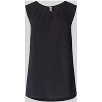 Soyaconcept Tanktop mit Raffungen Modell 'RADIA' in BLACK, Größe XL von Soyaconcept