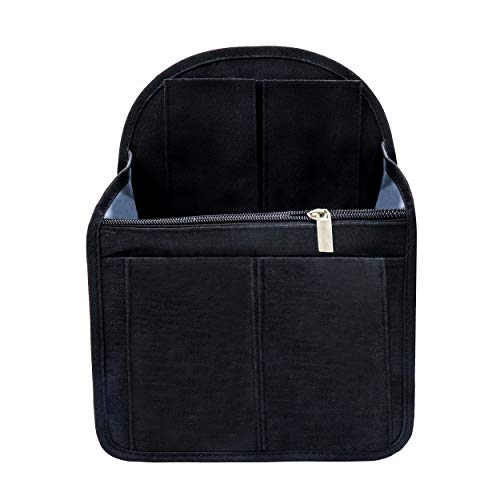 Soyizom Nylon Rucksack Organizer Einsatz für Rucksack Rucksack Universaltasche in Tasche Männer Frauen Umhängetaschen Handtasche Umhängetasche Organizer, Schwarz von Soyizom