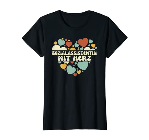 Damen Sozialassistentin Mit Herz T-Shirt Damen Sozialassistentin Mit Herz T-Shirt von Soziale Arbeit Geschenke Ausbildung Und Beruf
