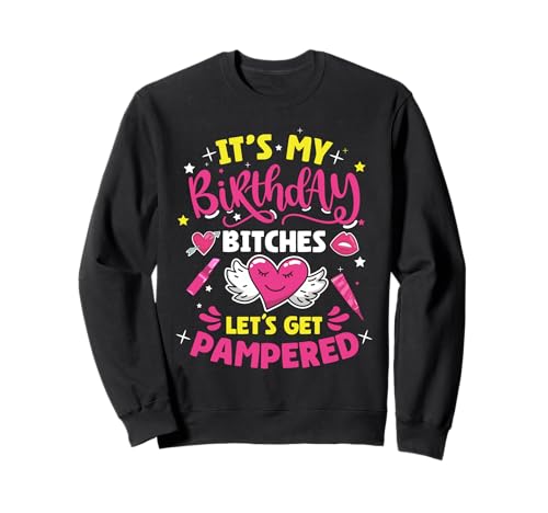 Pampered Spa Birthday Girl Let's Get Spa Birthday Girl Sweatshirt von Spa Birthdy Party Clothing For Spa Squad & Spa Day