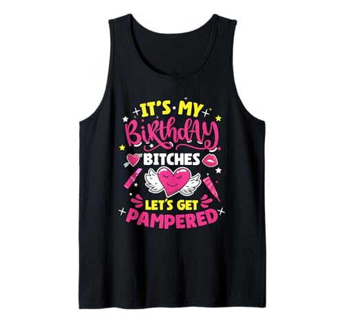 Pampered Spa Birthday Girl Let's Get Spa Birthday Girl Tank Top von Spa Birthdy Party Clothing For Spa Squad & Spa Day