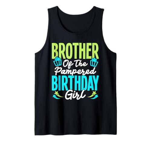 Pampered Spa Geburtstag Mädchen Bruder Spa Geburtstagsfeier Tank Top von Spa Birthdy Party Clothing For Spa Squad & Spa Day