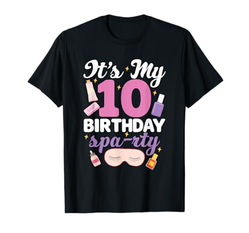 Spa Geburtstagsgeschenke Spa Mitarbeiter Spa-rty Spa Geburtstag Mädchen T-Shirt von Spa Day Graphic For Pampered Spa Birthday Girl