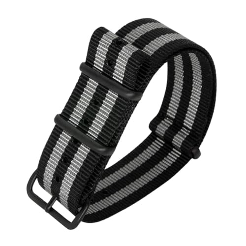 SpaRcz Armband Nylon Canvas Herren Sportuhrenarmband, Farbe 10, 22mm von SpaRcz