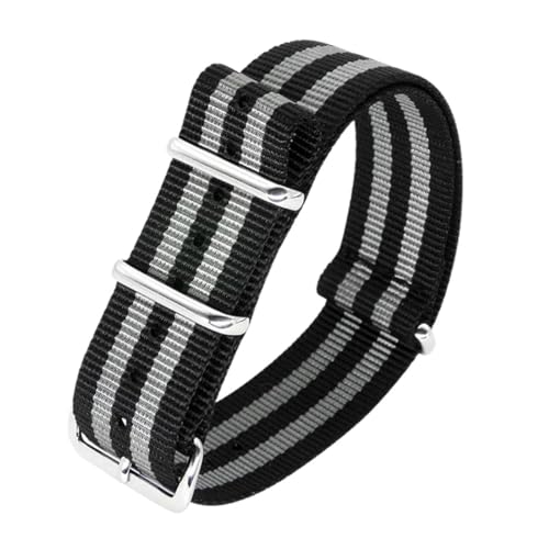 SpaRcz Armband Nylon Canvas Herren Sportuhrenarmband, Farbe 9, 22mm von SpaRcz