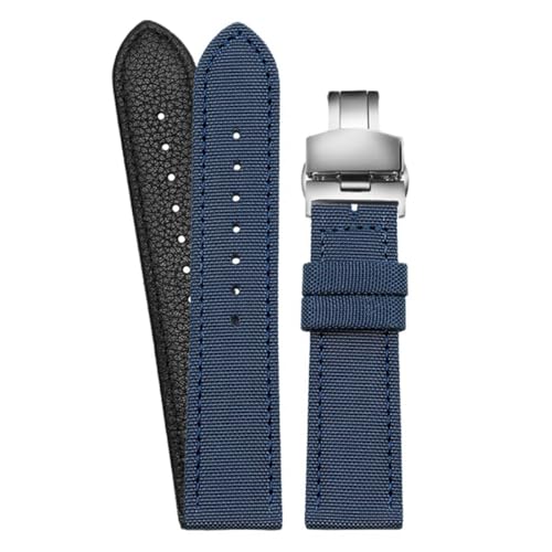 SpaRcz Armband Nylon Canvas Universalarmband Herren Damen 18-24mm, Farbe 9, 21mm von SpaRcz