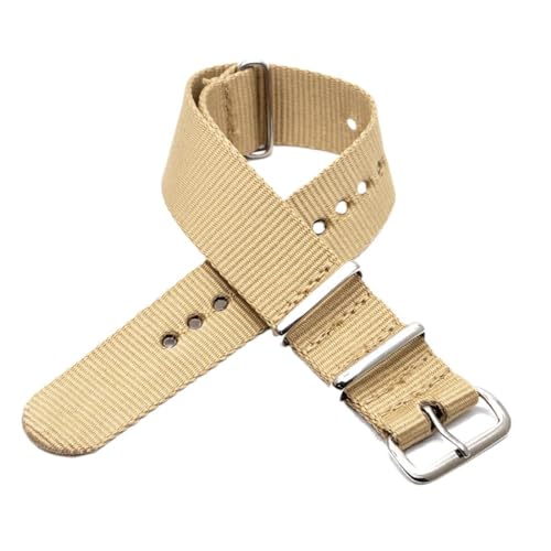 SpaRcz Armband Nylon gestreiftes Armband Schnellverschluss Herren Damen Ersatzarmband Armband, Farbe 30, 24mm von SpaRcz