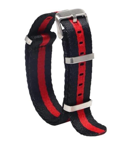 SpaRcz Armband Nylonband Generisches Ersatzarmband für Herren und Damen, Uhrenzubehör, 20-22mm, Farbe 13, 20mm von SpaRcz