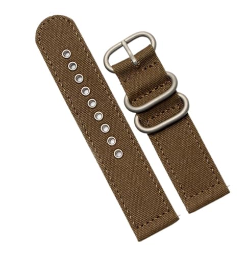 SpaRcz Armband aus Nylon-Canvas mit Schnellverschluss, vierfarbiges Armband für Herren, 20-22mm, Farbe 2, 24mm von SpaRcz