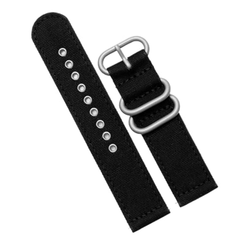 SpaRcz Armband aus Nylon-Canvas mit Schnellverschluss, vierfarbiges Armband für Herren, 20-22mm, Farbe 4, 22mm von SpaRcz