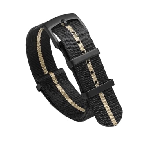 SpaRcz Uhrenarmband Nylon Military Canvas Strap Mann Sport Gürtel Stoff Armband 20-22mm, Farbe 1, 20mm von SpaRcz