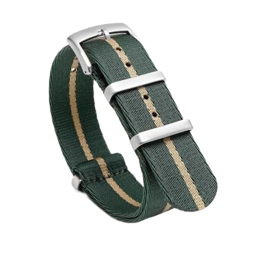 SpaRcz Uhrenarmband Nylon Military Canvas Strap Mann Sport Gürtel Stoff Armband 20-22mm, Farbe 10, 20mm von SpaRcz