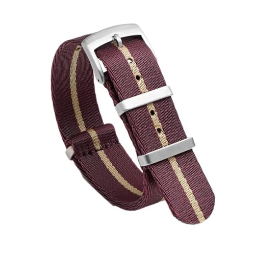 SpaRcz Uhrenarmband Nylon Military Canvas Strap Mann Sport Gürtel Stoff Armband 20-22mm, Farbe 12, 20mm von SpaRcz