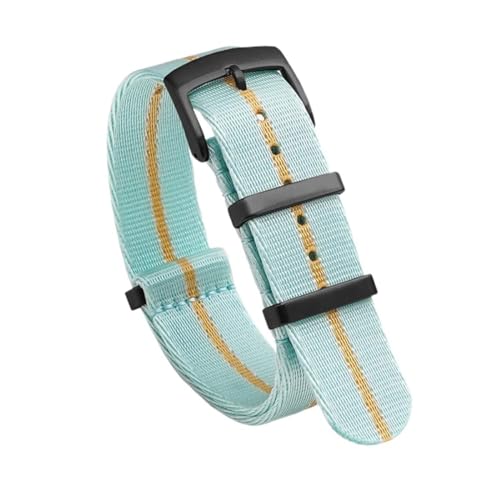 SpaRcz Uhrenarmband Nylon Military Canvas Strap Mann Sport Gürtel Stoff Armband 20-22mm, Farbe 15, 20mm von SpaRcz