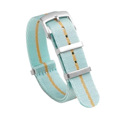 SpaRcz Uhrenarmband Nylon Military Canvas Strap Mann Sport Gürtel Stoff Armband 20-22mm, Farbe 16, 20mm von SpaRcz