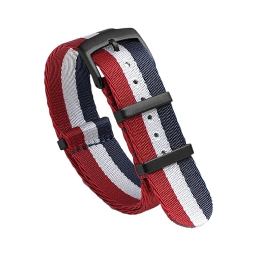 SpaRcz Uhrenarmband Nylon Military Canvas Strap Mann Sport Gürtel Stoff Armband 20-22mm, Farbe 17, 22mm von SpaRcz