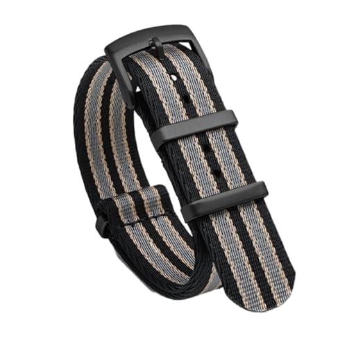 SpaRcz Uhrenarmband Nylon Military Canvas Strap Mann Sport Gürtel Stoff Armband 20-22mm, Farbe 3, 20mm von SpaRcz