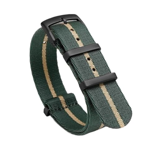 SpaRcz Uhrenarmband Nylon Military Canvas Strap Mann Sport Gürtel Stoff Armband 20-22mm, Farbe 9, 20mm von SpaRcz