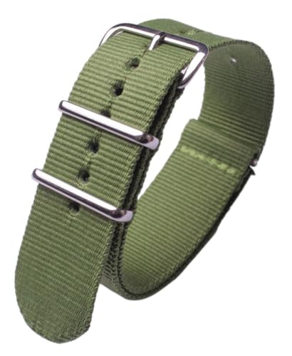 SpaRcz Uhrenarmband Nylon-Uhrenarmbänder Edelstahlschnalle für Herren- und Damenersatz 18-24mm, Farbe 16, 24mm von SpaRcz