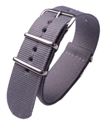 SpaRcz Uhrenarmband Nylon-Uhrenarmbänder Edelstahlschnalle für Herren- und Damenersatz 18-24mm, Farbe 21, 22mm von SpaRcz