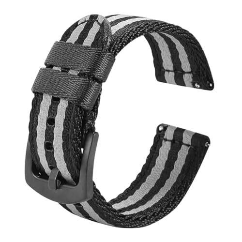 SpaRcz Uhrenarmband Nylon Uhrenarmband Herren Sport Ersatzband Armband 20-22mm, Farbe 4, 22mm von SpaRcz