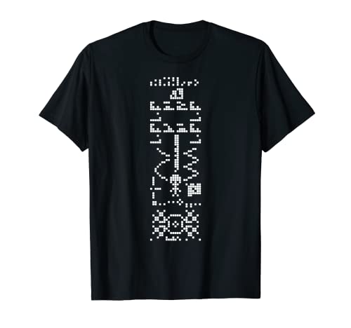 Alien Arecibo Reply – Chilbolton Crop Circle Radio Astronomie T-Shirt von Space Art Shirts