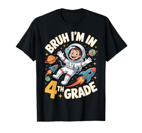 Bruh I’m 4th Grade Funny Astronaut School Dabbing Boy T-Shirt Bruh I’m 4th Grade Funny Astronaut School Dabbing Boy T-Shirt von Space Astronaut Fourth Grade Back to School Fun