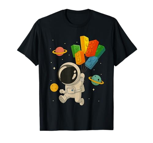 Space Astronaut Master Builder Bausteine Jungen Kinder T-Shirt von Space Astronaut Master Elegant Design Tee