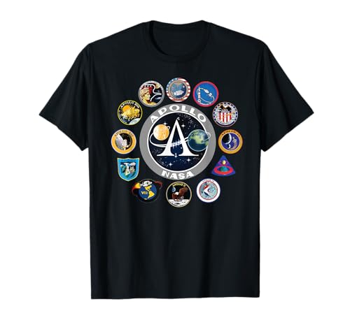 NASA Programm Shirt Project Apollo Mission Patch Sweatshirt T-Shirt von Space Geeks