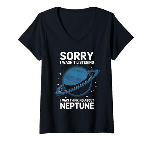 Damen Entschuldigung, ich Habe Nicht zugehört, Neptun. T-Shirt mit V-Ausschnitt Damen Entschuldigung, ich Habe Nicht zugehört, Neptun. T-Shirt mit V-Ausschnitt von Space Planets System Science Neptune
