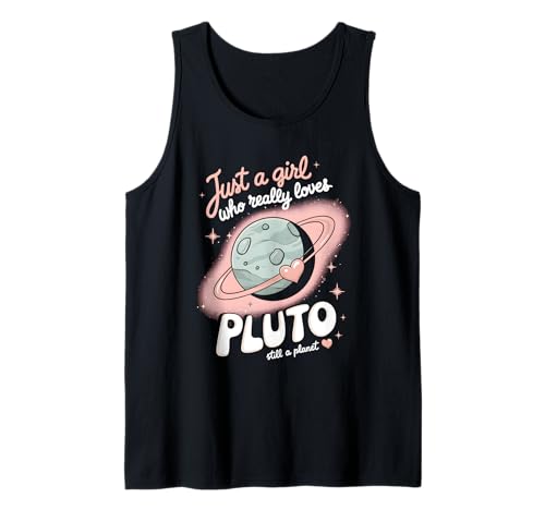 Nur EIN Mädchen, das Pluto wirklich liebt Tank Top Nur EIN Mädchen, das Pluto wirklich liebt Tank Top von Space Planets System Science Pluto