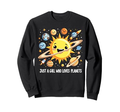Just A Girl Who Loves Planets Solar Space Science Lover Girl Sweatshirt Just A Girl Who Loves Planets Solar Space Science Lover Girl Sweatshirt von Space Science Lover Boys Girls Tees