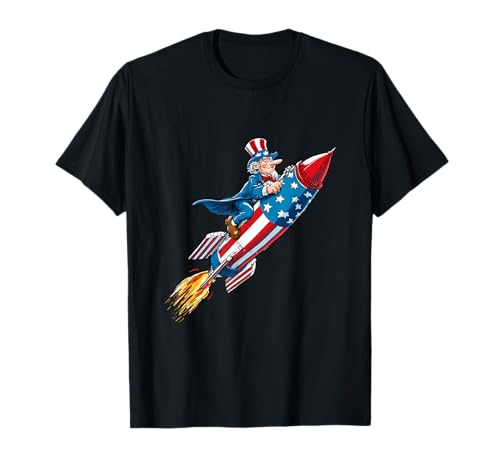 Schöner patriotischer Raketen-Look für Feuerwerk, Erwachsene und Kinder T-Shirt Schöner patriotischer Raketen-Look für Feuerwerk, Erwachsene und Kinder T-Shirt von Space Uncle Outfit