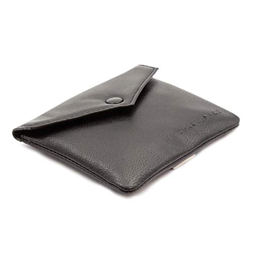 Leder Hüfttasche Damen schwarz I Kleine Elegante Gürteltasche aus handschuhweichem Echtleder I Space Brace Meilani von Space Wallet
