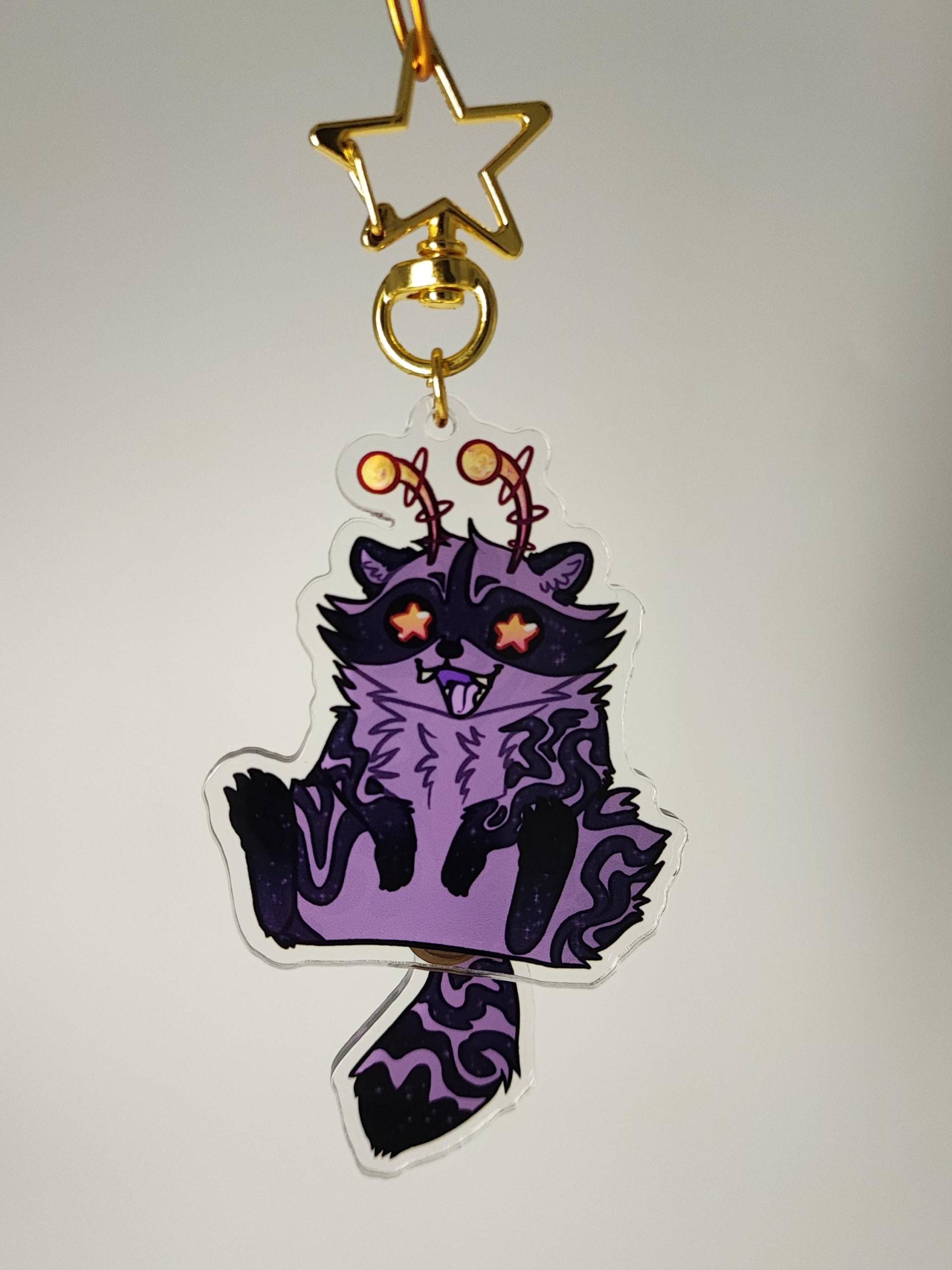 Space Racoon Tail-Wag Keychain von SpaceDogsFursuits