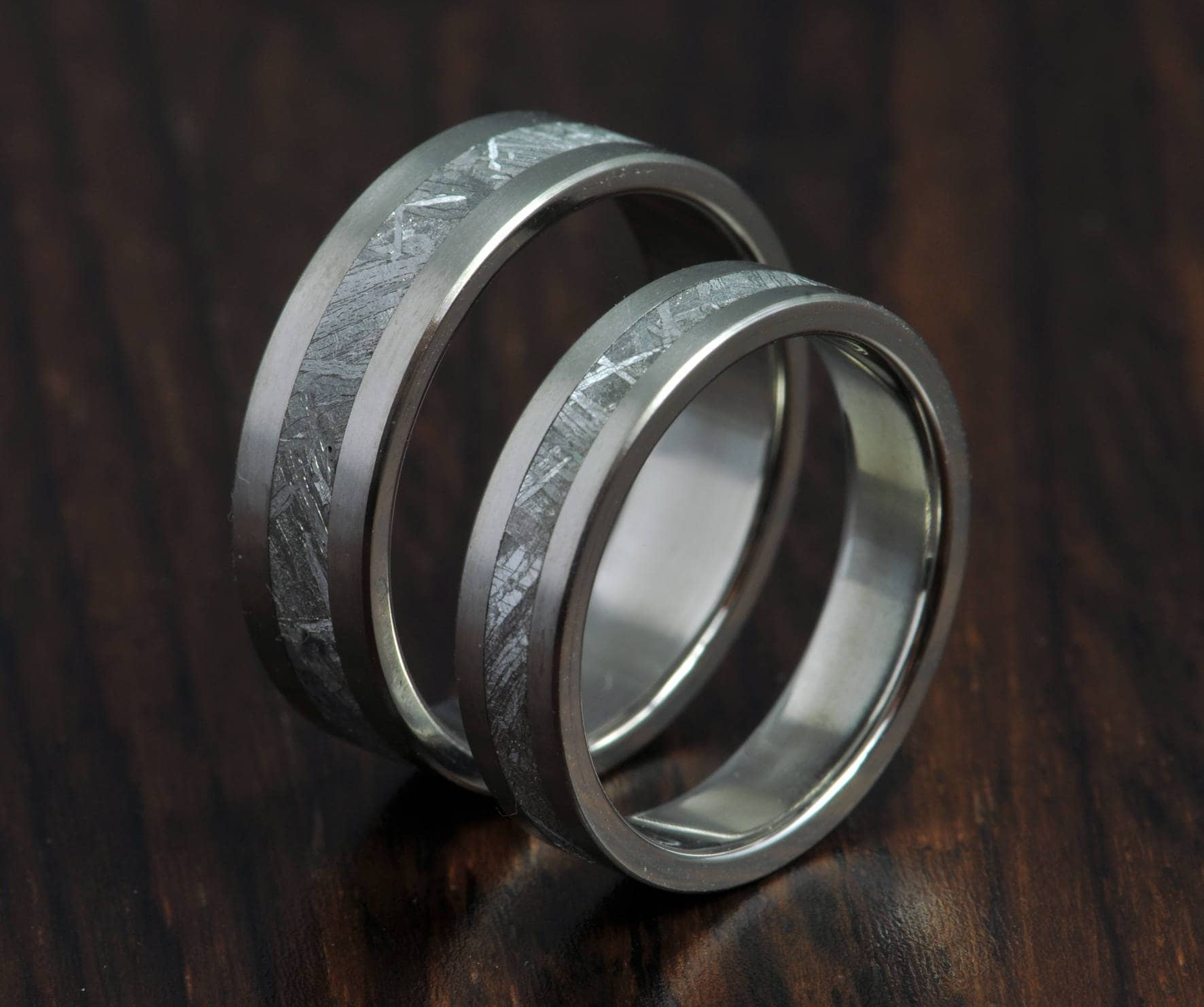 Meteorit Ring Titan, Ring, Verlobungsring von SpaceONEarthJewelry