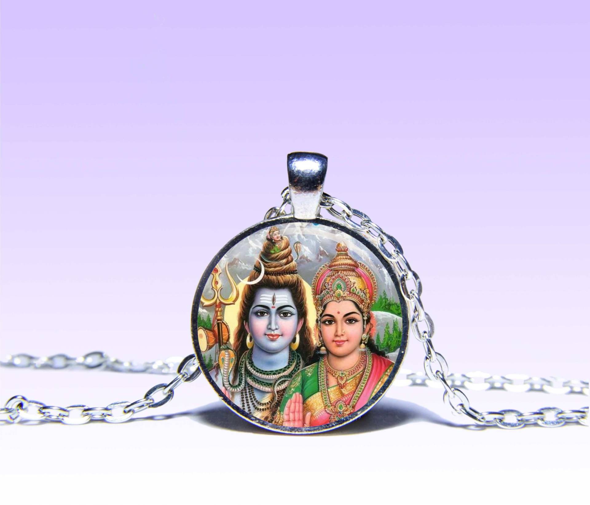 Shiva Und Parvati Amulett Anhänger Lotus Om Halskette Charm Yoga Mantra Shiva Und Parvati Amulett Anhänger Lotus Om Halskette Charm Yoga Mantra von SpacePendant