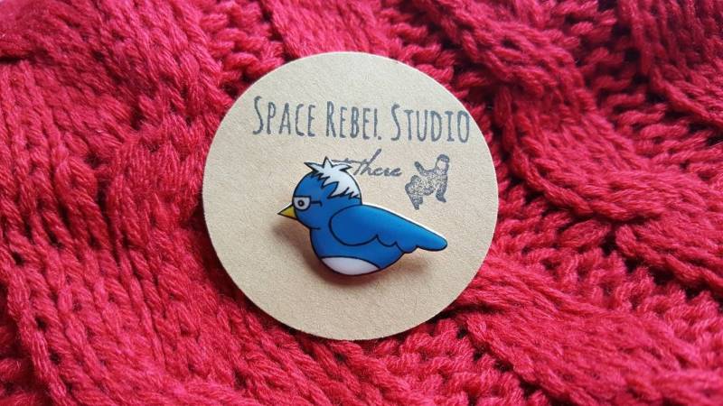 Bernie Sanders Pin ~ Abzeichen Birdie 2020 Revolution Nicht Verkäuflich Fortschrittlich Accessoire Hoffnung von SpaceRebelStudio
