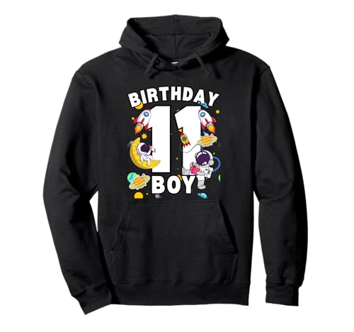 11 Yrs Old Birthday Boy Astronaut Space Ballon 11. Geburtstag Pullover Hoodie 11 Yrs Old Birthday Boy Astronaut Space Ballon 11. Geburtstag Pullover Hoodie von Spaceman Birthday Ideas Birthday Boy Astronaut