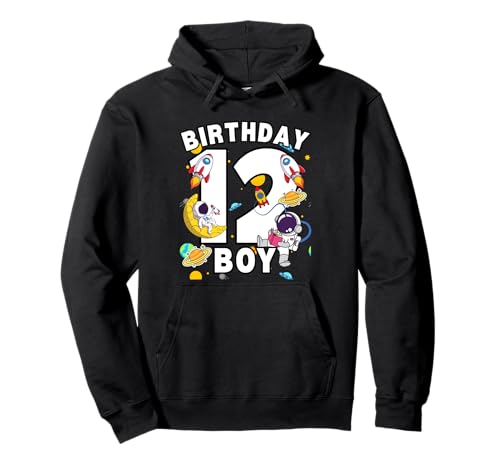 12 Yrs Old Birthday Boy Astronaut Space Ballon 12. Geburtstag Pullover Hoodie 12 Yrs Old Birthday Boy Astronaut Space Ballon 12. Geburtstag Pullover Hoodie von Spaceman Birthday Ideas Birthday Boy Astronaut