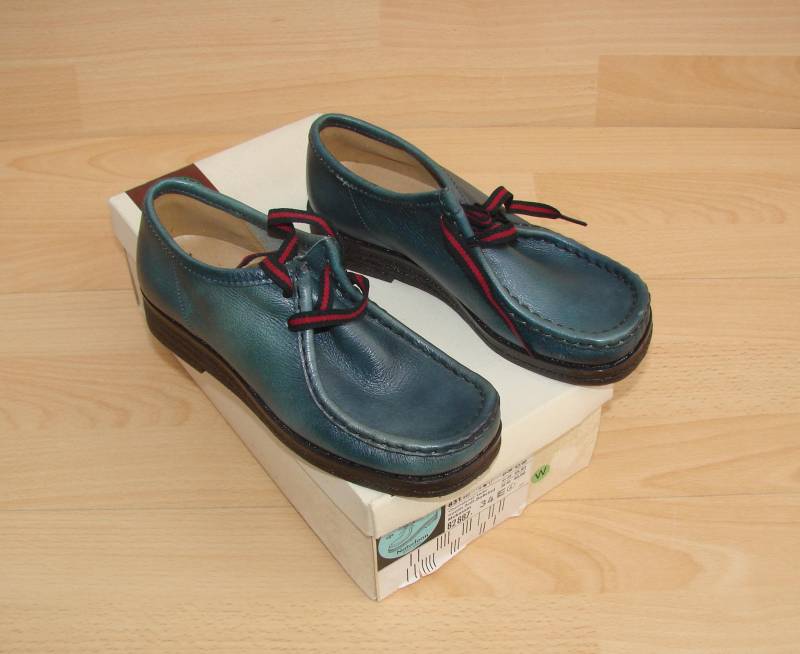Vintage 70Er. J. Salamander Lurchi Naturform Kinder Halbschuhe Gr. 34 Im Okt. - Neu Nos von Spaceman1964