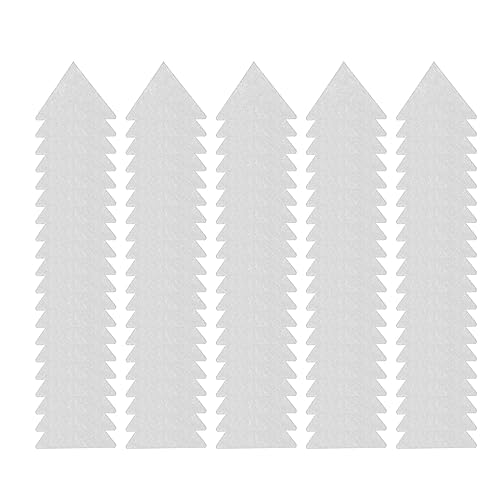 100 Stück Dreieckige Kragenstützaufkleber, Keine Kräuselung der Hemdkragenstäbchen, Selbstklebende Halsstütze für Hemden mit PVC-Material, Transparente Farbe von Spacnana