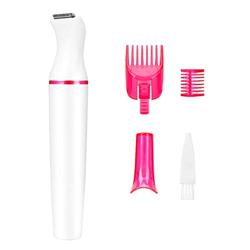 Spacnana Frauen Electric Hair Shaver 4-in-1 Multifunktionaler Maschine für Bikini-Nase Augenbrauen Kompakte Größe Optimierter Modellierungsreinigungsbürste Inbegriffen von Spacnana